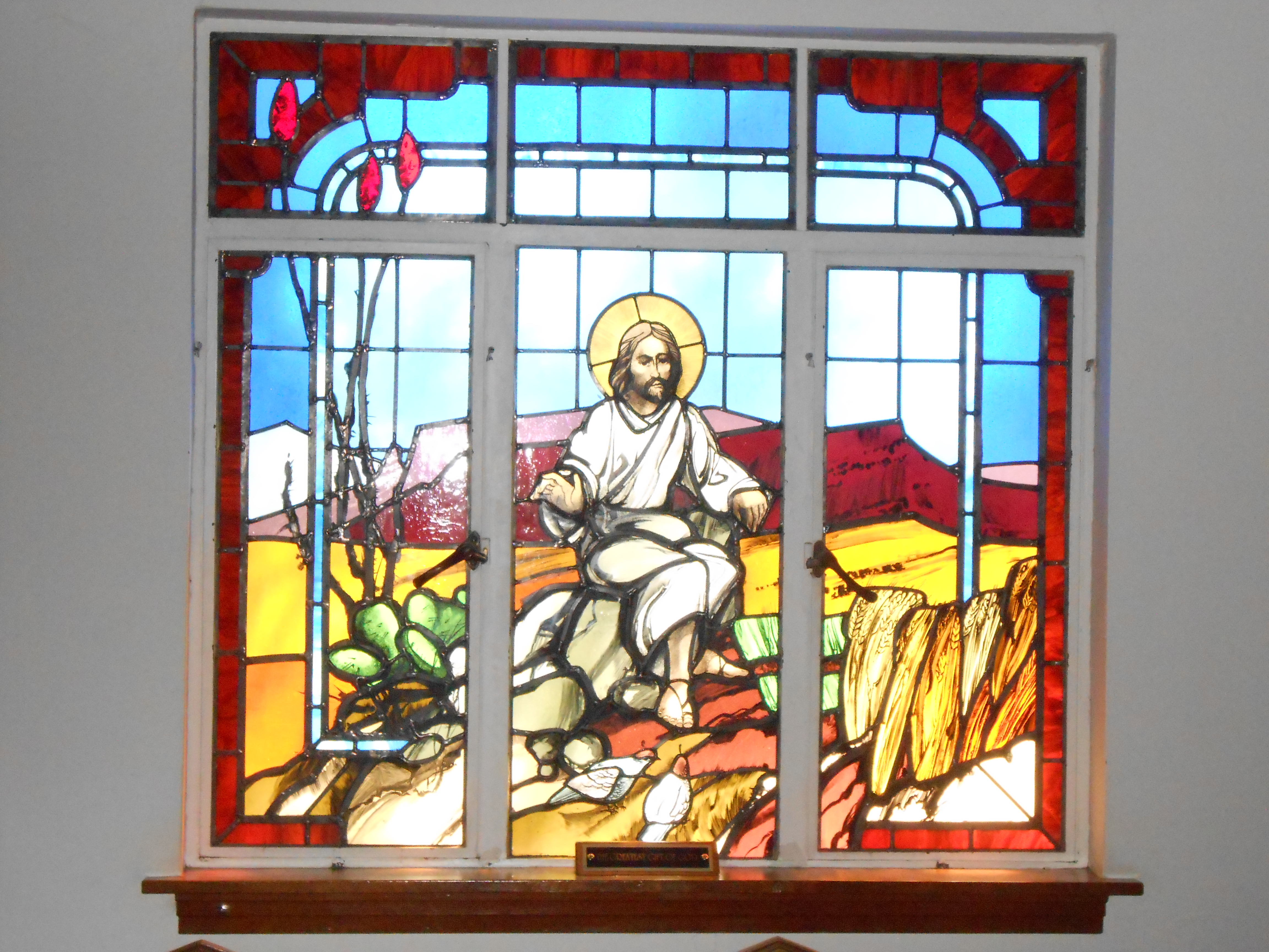Stained Glass at Valley Community Church - Silver City, New Mexico Stained Glass at Valley Community Church - Silver City, New Mexico