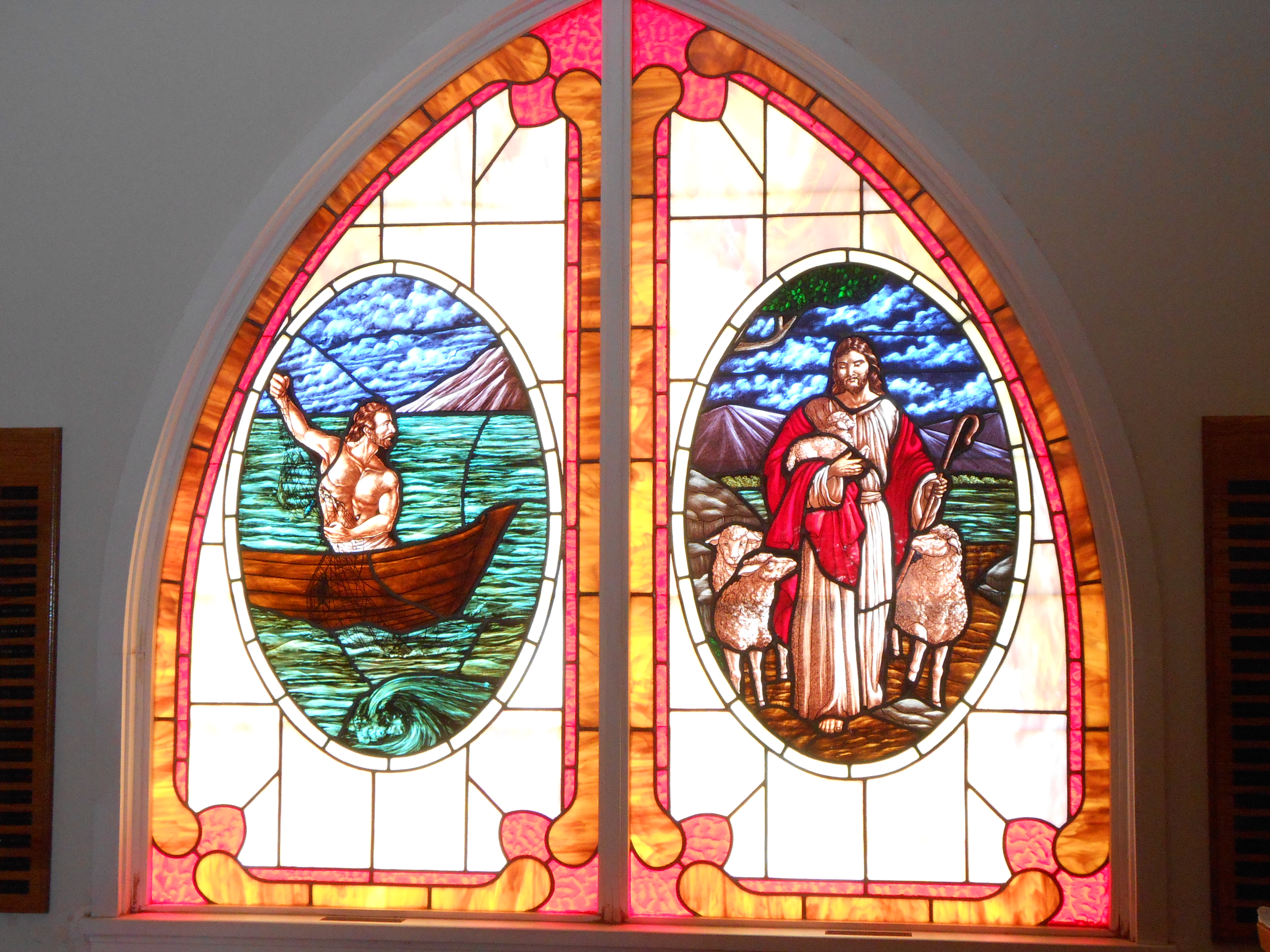 Stained Glass at Valley Community Church - Silver City, New Mexico Stained Glass at Valley Community Church - Silver City, New Mexico