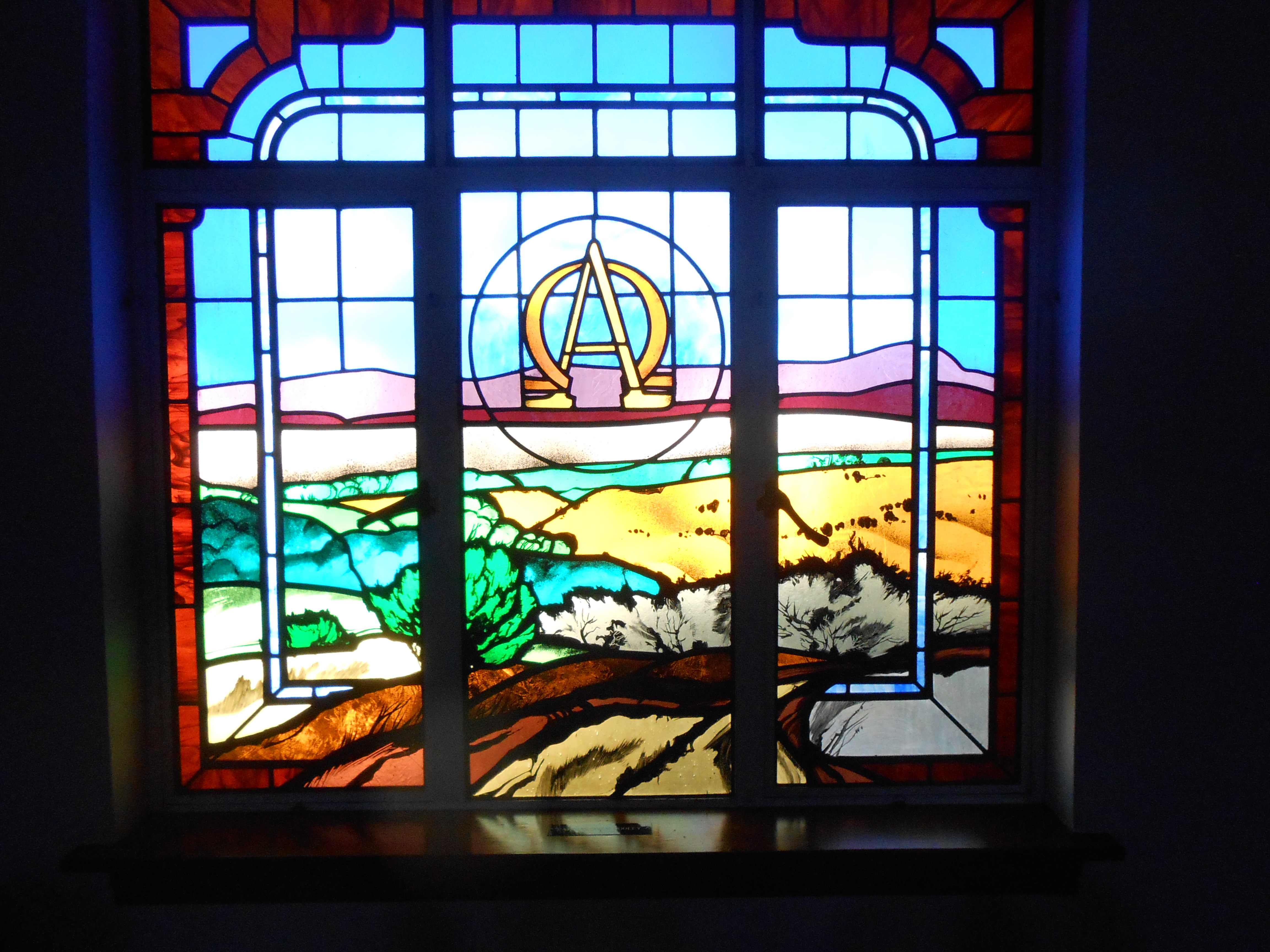 Stained Glass at Valley Community Church - Silver City, New Mexico Stained Glass at Valley Community Church - Silver City, New Mexico